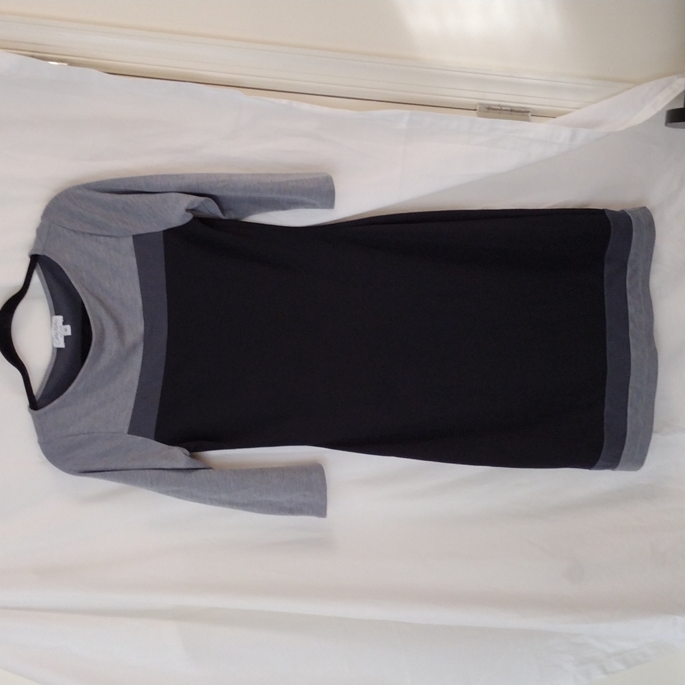 Amy matto |sz m | gray and black dress